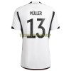 Original Fußballtrikot Deutschland Muller 13 Heimtrikot WM 2022 Für Herren